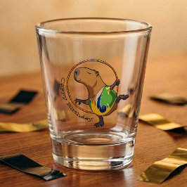 Niedlicher Capybara Rhythmische Gymnastik Hoop Car Schnapsglas