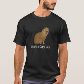 Niedlicher Capybara-Tierrodent T-Shirt (Vorderseite)