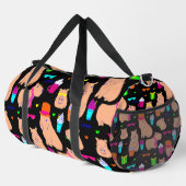 niedlicher Capybarockkomör Duffle Bag (Rechte Ecke)