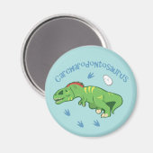Niedlicher Carcharodontosaurus Magnet (Vorderseite/Rückseite)