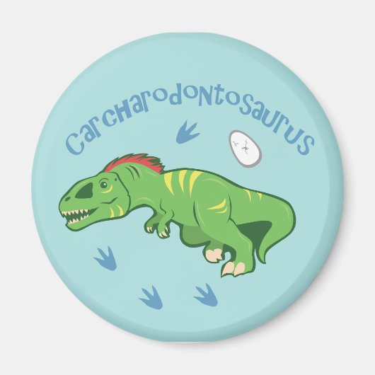 Niedlicher Carcharodontosaurus Magnet (Vorne)