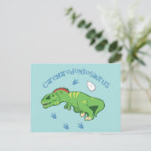Niedlicher Carcharodontosaurus Postkarte (Stehend Vorderseite)