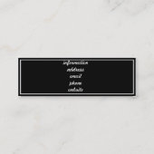 Niedlicher Cartoon Abschluss mit Cap & Diploma Telefonnummerkarte (Rückseite)