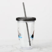 Niedlicher Cartoon Acryltrinkbecher (Links)