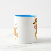 Niedlicher Cartoon Afghanische Hunde Tasse (Mittel)