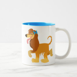 Niedlicher Cartoon Afghanische Hunde Tasse