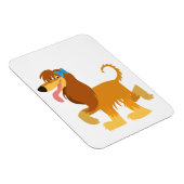 Niedlicher Cartoon, afghanischer Hund, flexibler M Magnet (Rechte Seite)