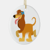 Niedlicher Cartoon Afghanischer Hund Ornament (Rechts)