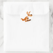 Niedlicher Cartoon Albern Kangaroo Aufkleber (Tasche)
