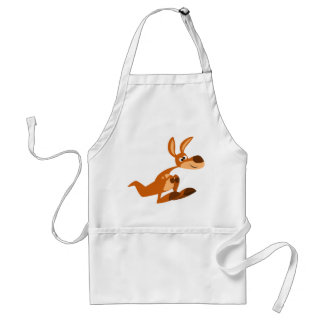 Niedlicher Cartoon Albern Kangaroo Kochen Schürze