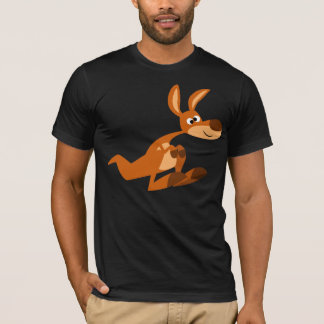 Niedlicher Cartoon Albern Kangaroo T - Shirt