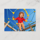 Niedlicher Cartoon Alligator Farbvolles Kid Profil Telefonnummerkarte (Rückseite)