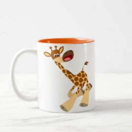 Niedlicher Cartoon Ambling Giraffe Tasse
