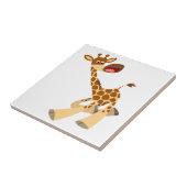 Niedlicher Cartoon Ambling Giraffe Tile Fliese (Seite)