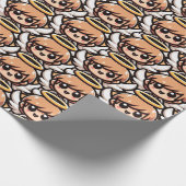 Niedlicher Cartoon Angel Geschenkpapier (Ecke)