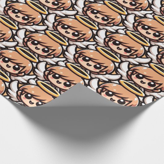 Niedlicher Cartoon Angel Geschenkpapier (Ecke)