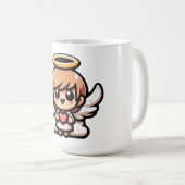 Niedlicher Cartoon Angel Kaffeetasse (VorderseiteRechts)