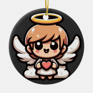 Niedlicher Cartoon Angel Keramik Ornament