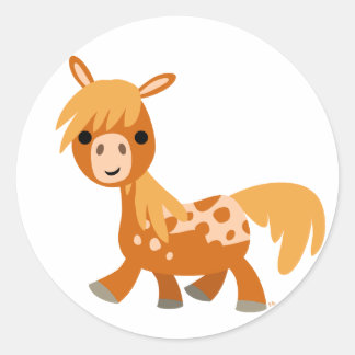 Niedlicher Cartoon Appaloosa Pony Aufkleber