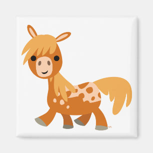 Niedlicher Cartoon Appaloosa Pony Magnet