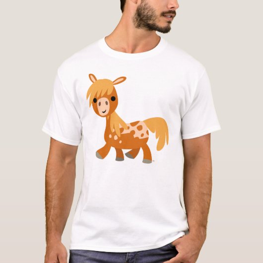 Niedlicher Cartoon Appaloosa Pony T - Shirt (Vorderseite)