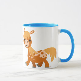 Niedlicher Cartoon Appaloosa Pony Tasse