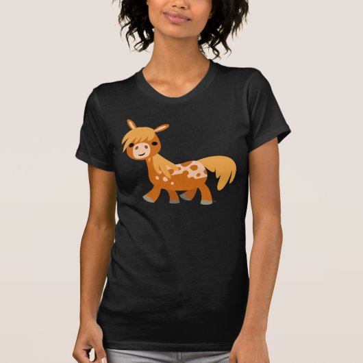Niedlicher Cartoon Appaloosa Pony Women T - Shirt (Vorderseite)