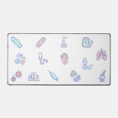 Niedlicher Cartoon Arzt, der die Doodle stillen Schreibtischunterlage (Vorderseite)