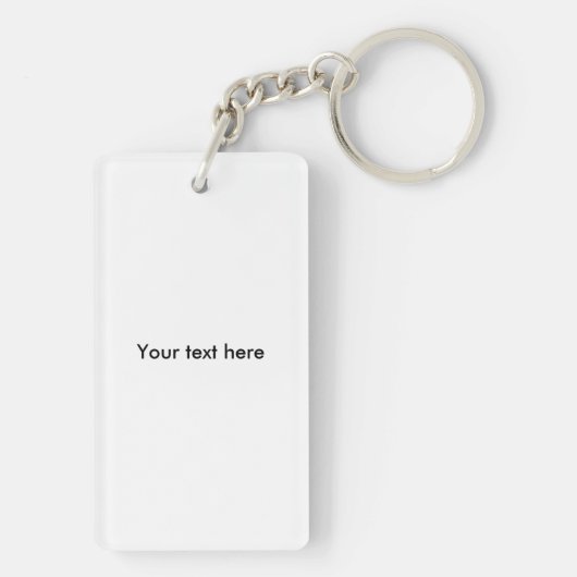 Niedlicher Cartoon auf einer Zweigniederlassung sc Schlüsselanhänger (Rückseite)