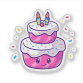 Niedlicher Cartoon Aufkleber (Vorderseite)