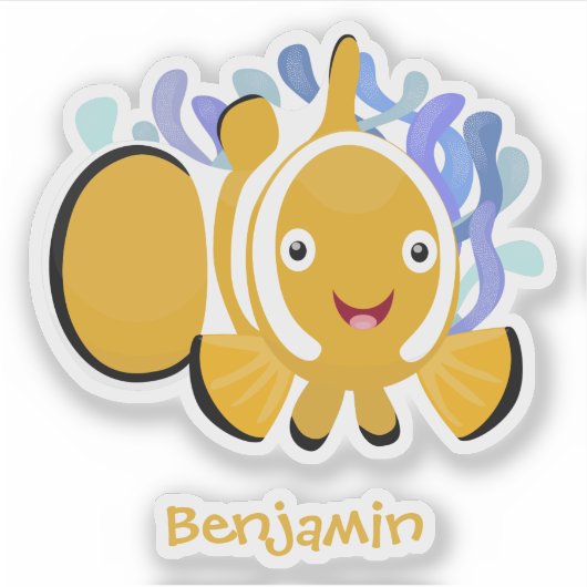 Niedlicher Cartoon Aufkleber (Vorderseite)