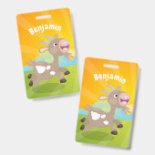 Niedlicher Cartoon Ausweis (Vorder- & Rückseite)