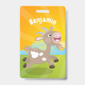 Niedlicher Cartoon Ausweis (Rückseite)