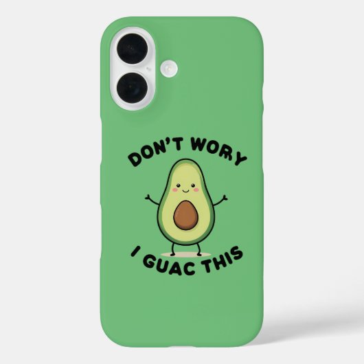 Niedlicher Cartoon Avocado Case-Mate iPhone Hülle (Rückseite)