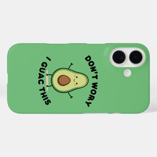 Niedlicher Cartoon Avocado Case-Mate iPhone Hülle (Rückseite (Horizontal))