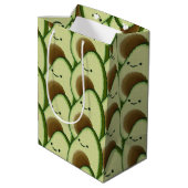 Niedlicher Cartoon Avocado Decorative Mittlere Geschenktüte (Rückseite Schrägansicht)