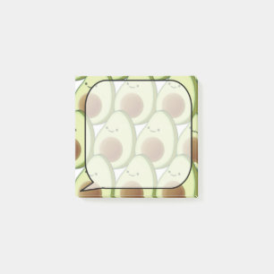 Niedlicher Cartoon Avocado Muster Custom Post-it Klebezettel