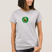 Niedlicher Cartoon Avocado T-Shirt (Vorderseite)