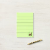 Niedlicher Cartoon Avocado Unruhestifter Hintergru Post-it Klebezettel (Auf Schreibtisch)