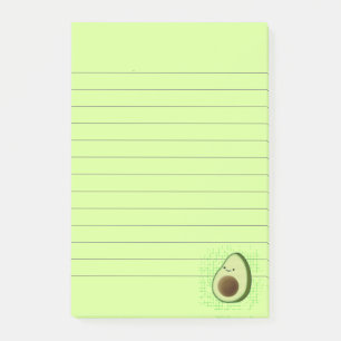 Niedlicher Cartoon Avocado Unruhestifter Hintergru Post-it Klebezettel