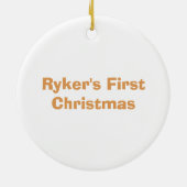 Niedlicher Cartoon-Baby-Affe mit Banane Keramikornament (Hinten)