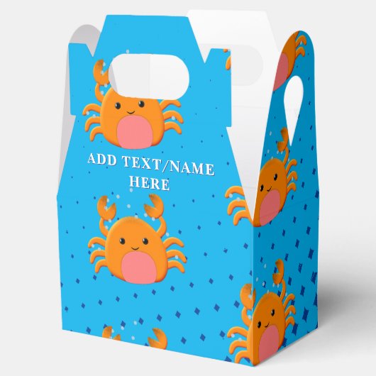 Niedlicher Cartoon Baby Crab Blue Ocean Individuel Geschenkschachtel (Geöffnet)
