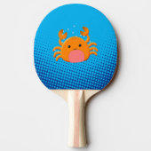 Niedlicher Cartoon Baby Crab Blue Ocean Tischtennis Schläger (Rückseite)