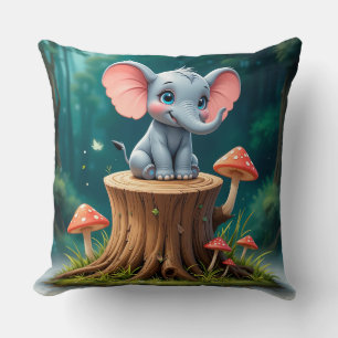 Niedlicher Cartoon-Baby-Elefant Kissen