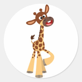 Niedlicher Cartoon Baby Giraffe Aufkleber