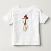 Niedlicher Cartoon Baby Giraffe Children T - Shirt (Vorderseite)