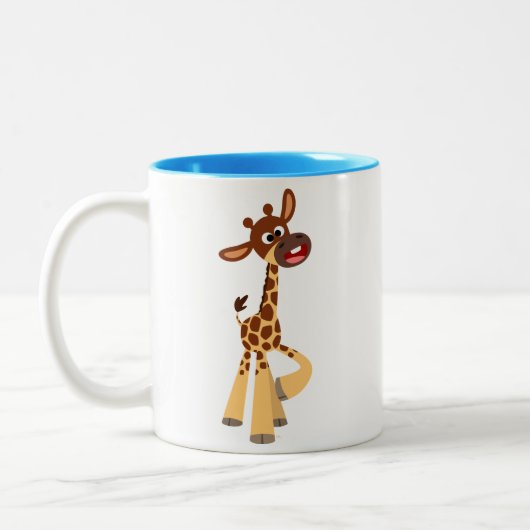 Niedlicher Cartoon Baby Giraffe Tasse (Links)