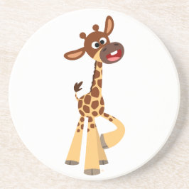 Niedlicher Cartoon Baby Giraffe Untersetzer