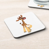Niedlicher Cartoon Baby Giraffe Untersetzer Set (Linke Seite)