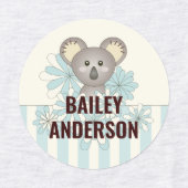 Niedlicher Cartoon Baby Koala Kinder Kleidung Etiketten (Design 1)